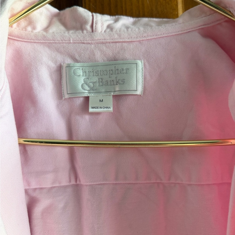 Christopher & Banks Light Pink Hooded Bomber Jacket - Picture 3 of 5